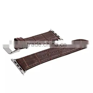 2015 Fashion Crocodile Alligator Leather for Apple Watch Wristband thumbnail-4