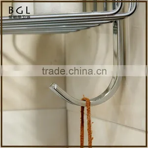 Classic-Style Simple Brass Chrome Finishing Wall Mounted Brassbathroom Accessories Double Corner Basket thumbnail-4