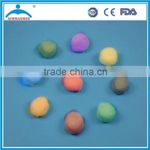 Colorfull Absorbent Medical 100% Cotton Ball ,0.5g thumbnail-1