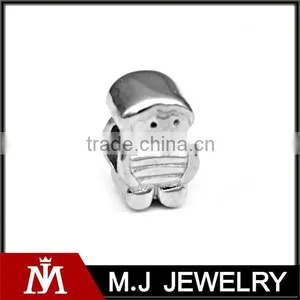 Hot Sale Silver DIY Jewelry Accessories Stainless Steel Hole Loose Beads thumbnail-1