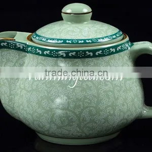 Tang Cao Tang Dynasty Flower Design Ceramic Tea Pot thumbnail-1