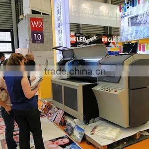 1.3 M * 1.0 M UV Flatbed Printer Five-color/ Seven-color With Spt255 12pl Print Head 1440 DPI thumbnail-1
