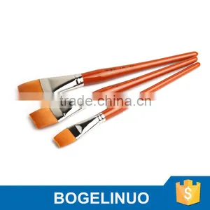 in Stock BGN-136 Bergino Master Professional XL Size Flat Shape Nylon Hair Artist Paint Brush thumbnail-1