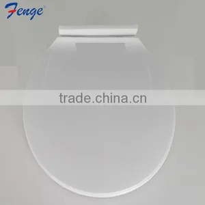 New Quick Release Durable Plastic Toilet Seat Cover With Stainless Steel Hinge thumbnail-2