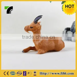Fake Fur Fabric Animal Goat Toys s Plastic Figurines Christmas thumbnail-2