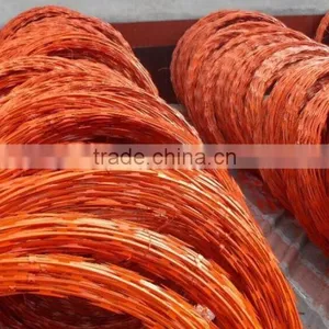Security Concertina Barbed Wire Tape Wire Razor Barbed Tape Concertina Coil Fencing thumbnail-4
