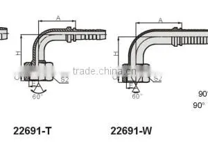 90 Degree Bend Nipple Female BSP Thread 22691 thumbnail-1