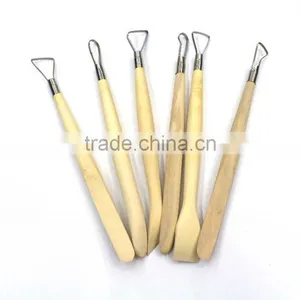 6pcs Hand Clay Pottery Tools Set With Steel Ribbon Blades /sculpting Tools thumbnail-4