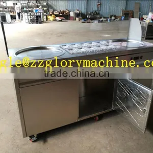 Fry Ice Cream Roll Machine/thailand Fry Ice Cream Machine With Flat Pan/fried Ice Cream Machine thumbnail-5
