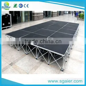 4ft*8ft,3.3ft*3.3ft Aluminum /steel Folding Stage for Sale thumbnail-1
