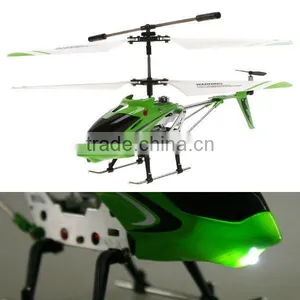 3 Channel RC I-Helicopter I-Heli With Gyro Remote Control Rotor Wing Green thumbnail-1