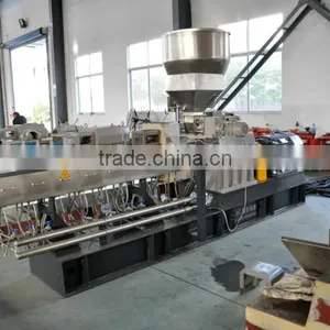 TPR Compounding PP PE Plastic Masterbatch Granulator Twin Screw Extruder thumbnail-5
