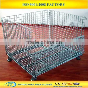 Collapsible Foldable Galvanized Wire Basket thumbnail-1