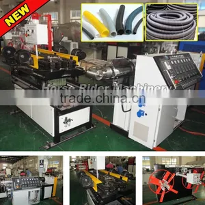 High Output Single Wall PE PVC Corrugated Pipe Machine / Plastic Single Wall Corrugated Pipe Extruder Machine thumbnail-3