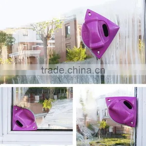 Non-toxic ABS Plastic Purple Magnetic Glass Cleaner thumbnail-2