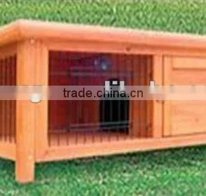 Wooden Rabbit Hutch thumbnail-1