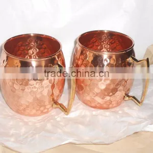 16 oz MOSCOW MULE MUGS 100% SOLID COPPER MULE MUGS FDA APPROVED SOLID COPPER MUGS MANUFACTURER INDIA thumbnail-5