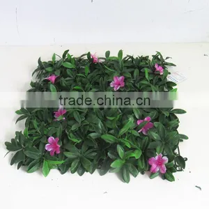 SJ04001008 Grass Mat With Plastic Flower for Garden Wall Decoration thumbnail-2