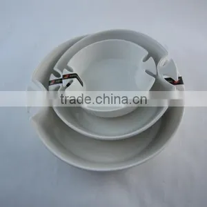 Good Quality High White Ceramic Bakeware Set With Handles thumbnail-3