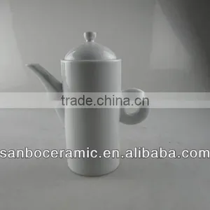 White Large Ceramic Teapot in Water Pots, Coffee Pot, Tea Pot thumbnail-1