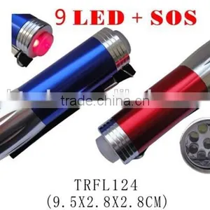 2014 New Design Aluminium SOS 9 Led Flashlight thumbnail-1