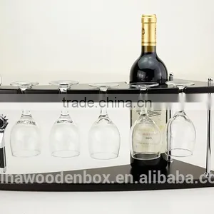 Round Wooden Wine Rack,wood Wine Shelf,wine Glass Drying Rack Wine Stand Wood Wooden Wine Bottle Rack thumbnail-2