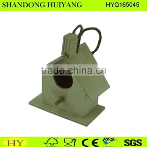 Cheap Unfinished Hanging Plywood Bird House thumbnail-1