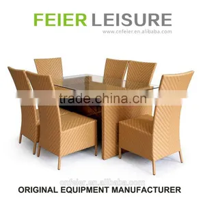 FEIER A6007CH Hand-weaving Rattan Desk and Chair thumbnail-1