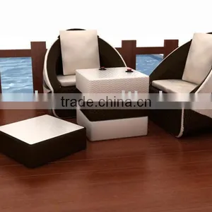 Unique Modern Garden Outdoor Wicker Sofa Set thumbnail-1