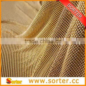 Fancy Fashion Cafe Curtain Metal Wire Mesh Gold Curtain thumbnail-1