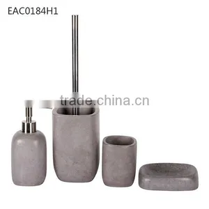 4 Piece Bathroom Accessory Soap Dish Dispenser Toothbrush Holder Bath Set thumbnail-1