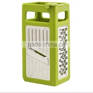 Multi-function 4 Sides Stainless Steel Foldable Kitchen Grater Slicer thumbnail-1