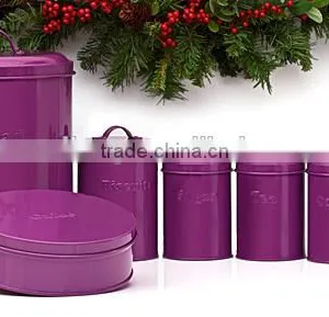 Round Metal Biscuit Jar thumbnail-6