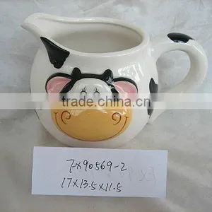 Decorative Cow Shape Ceramic Water Jug thumbnail-1