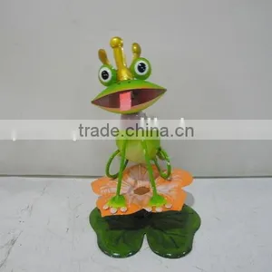 YS13682 Metal Frog Garden Ornament Wholesale Made in Xiamen With Size 5.5X5.5X8" thumbnail-1
