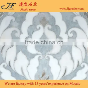 Wholesale High Quality Irregular Afyon Grey Marble Mosaic Design thumbnail-5