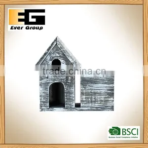 Wood Flowerpot House Planter Succulent Creative Handmade Flower Pots thumbnail-1