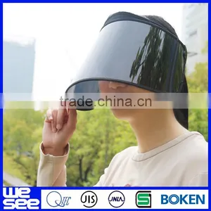 Wide Brim Sun Visor Hat Plastic Visor Hat thumbnail-2