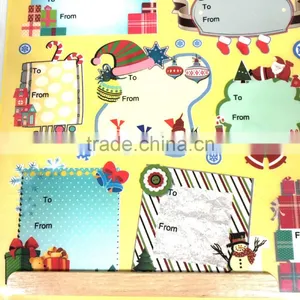 Gift Tag Rub-on Transfer Sticker, Gift Tag Sticker, Christmas Gift Sticker thumbnail-5