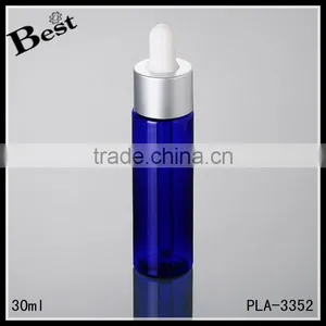 Wholesale Promotion Cosmetic Beard Oil Perfume White PP 30ml Aluminum Plastic Dropper Bottle thumbnail-5