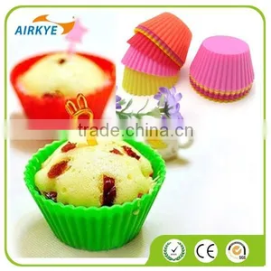 Silicone Round Cake Muffin Chocolate Cupcake Baking Cup Mold thumbnail-1