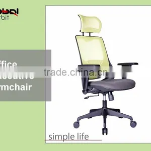 Durable Mesh Office Computer Chair With Adjustable Headrest and Lumbar Support thumbnail-4
