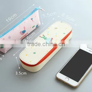 Low Price Full Color PU Small Leaves Pencil Case Pencil Pouch Pencil Bag thumbnail-4