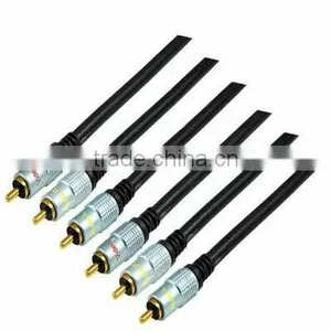 3 RCA Plugs to 3 RCA Plugs,gold Plated,cheap Price,fast Delivery thumbnail-1