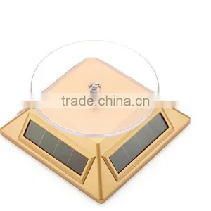 New Popular Solar Powered Rotating Jewellery Mobile Phone Ring Bracelet Watch Display Stand thumbnail-3