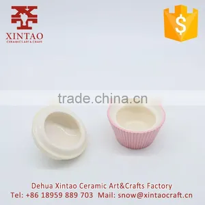 Wholesale Printed Cupcake Shaped Ceramic Jewelry Box thumbnail-3