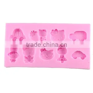 High Quality Silicone Mold 3D Chocolate Fondant Cake Baking Tools KT CAT Tools 1688 Agent thumbnail-1