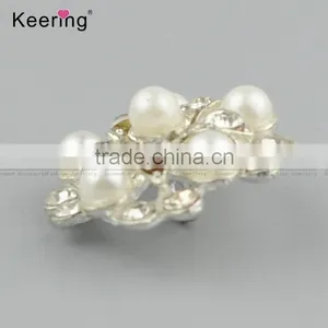 Keering-style Hotsale Pearl Rhinestone Button Pins for Shirt WBK-1471 thumbnail-2