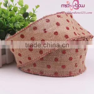 Christmas Decorative Burlap Ribbon Roll thumbnail-5