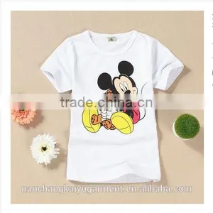 High Quality Cartoon Printed Cotton T Shirt for Chirlden thumbnail-1